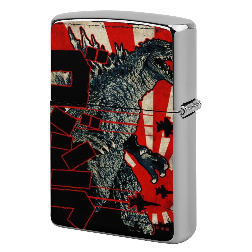 ゴジラ　zippo Zippo Godzilla Evangelion Silver Black Etching Limited